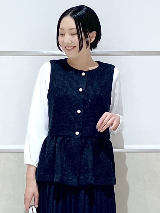 eriko さんの「Dessin｜シャンブレースプリングコート」を使ったコーディネート