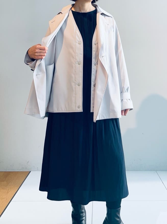 murayamaさんの「INDIVI｜【洗える】ギャザーフレアワンピース」を使ったコーディネート