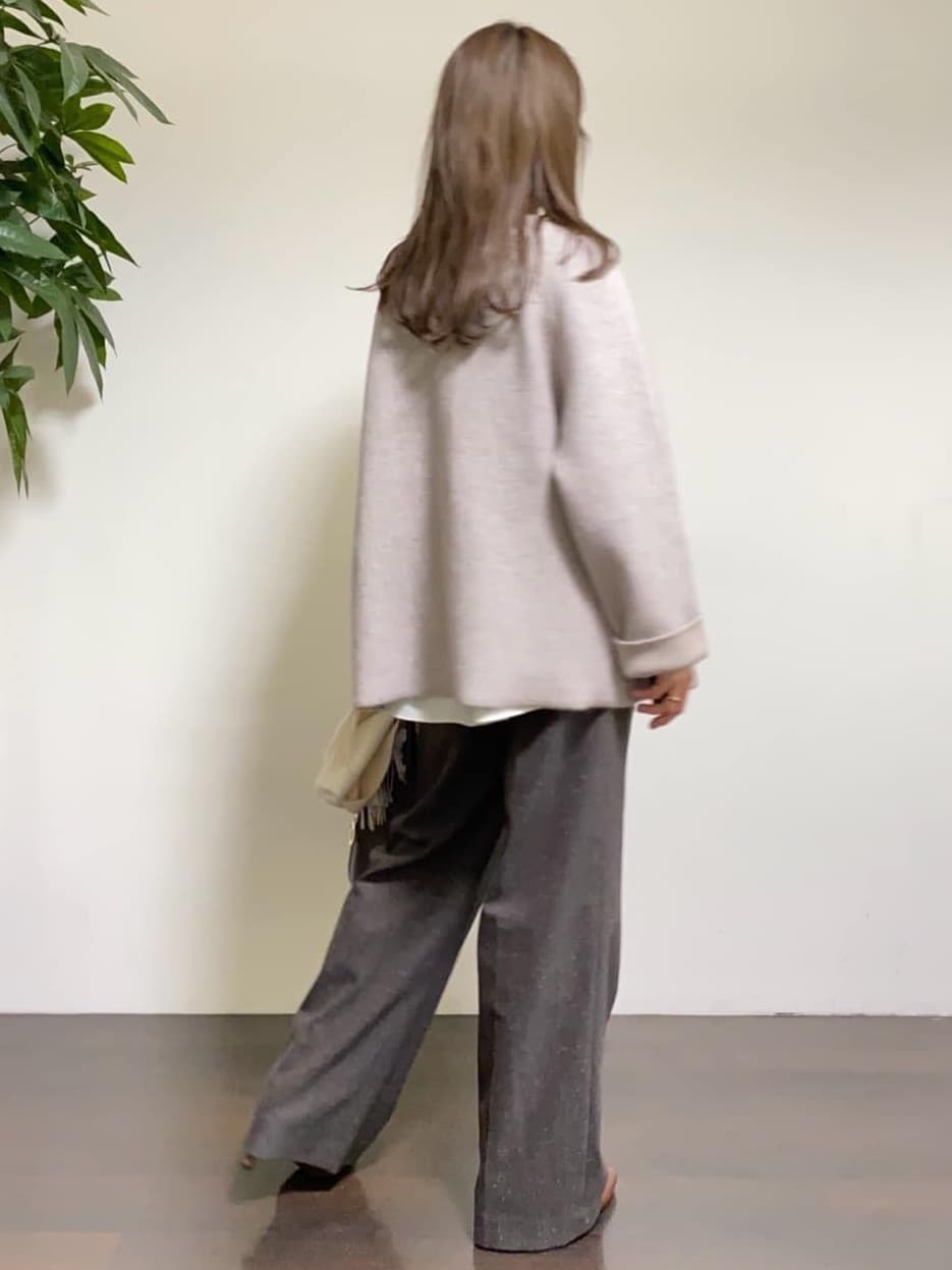 tomoさんの「UNTITLED｜【洗える/重ね着/フォーマル】レイヤード ペプラムブラウス」を使ったコーディネート