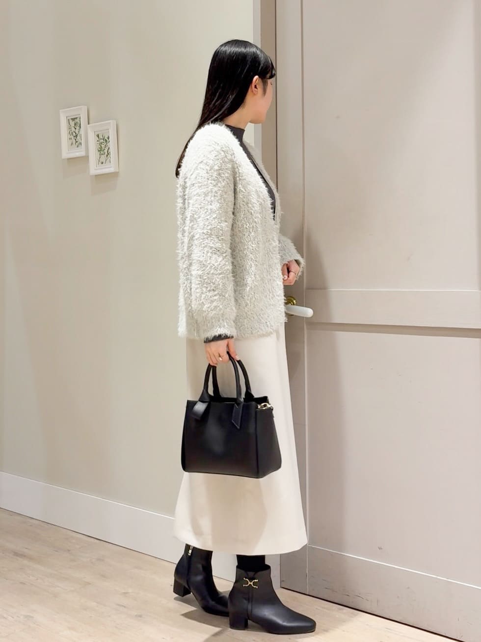 Mayuさんの「grove｜オーバーサイズフェザーカーディガン」を使ったコーディネート
