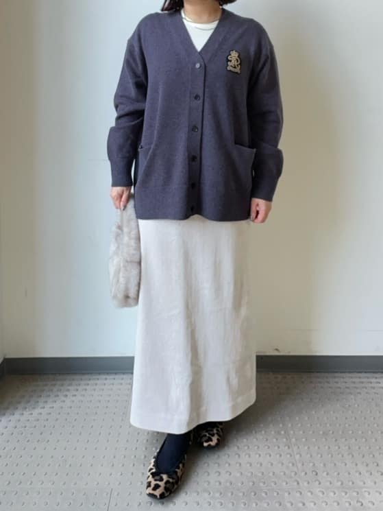 Asamiさんの「DRESSTERIOR｜レタードニットカーディガン」を使ったコーディネート