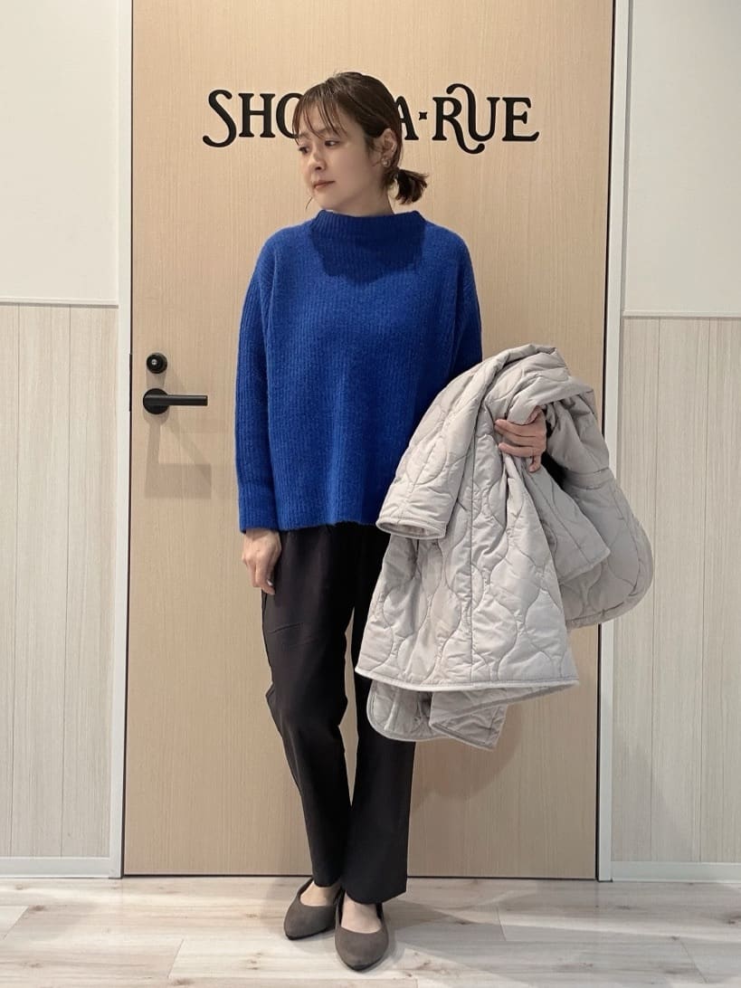 funafunaさんの「SHOO･LA･RUE｜【S-LL/洗濯機可】ふわふわが魅力 ハイネックニットプルオーバー」を使ったコーディネート