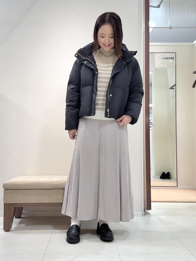 YUIさんの「UNTITLED｜【洗える】モックネックミラノリブニット」を使ったコーディネート