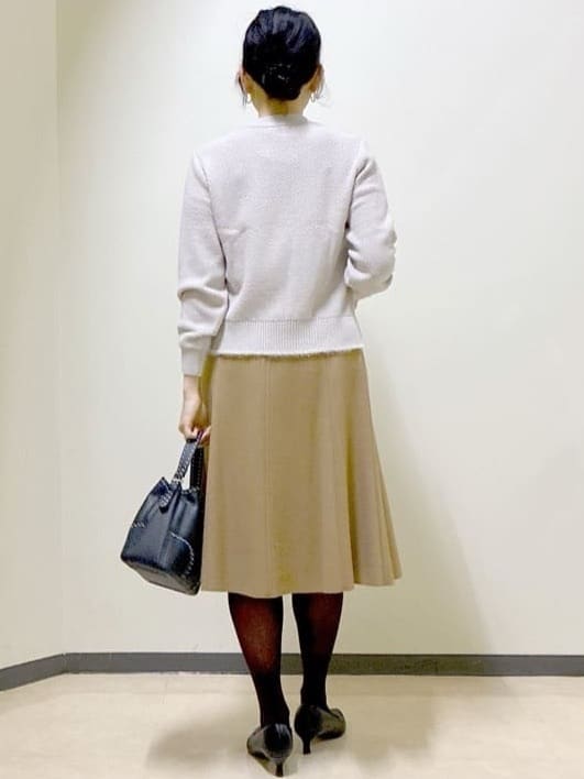  beni_gingerさんの「Reflect｜【ほんのりラメ感◎】ケーブル柄ニット」を使ったコーディネート