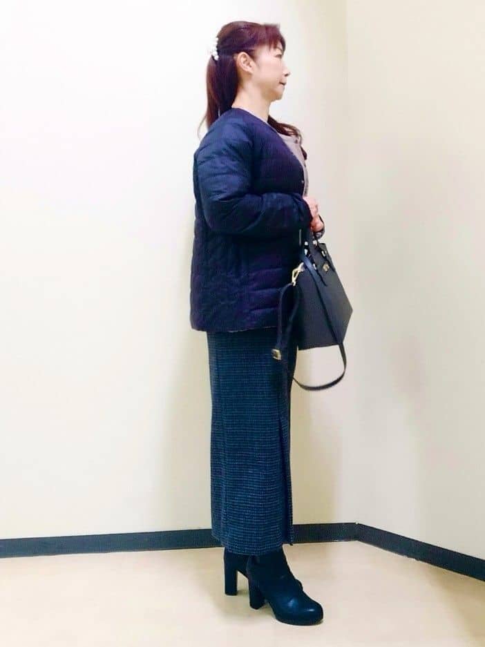 花さんの「Reflect｜【リバーシブルで着られる◎】ダイヤ柄キルトジャケット」を使ったコーディネート