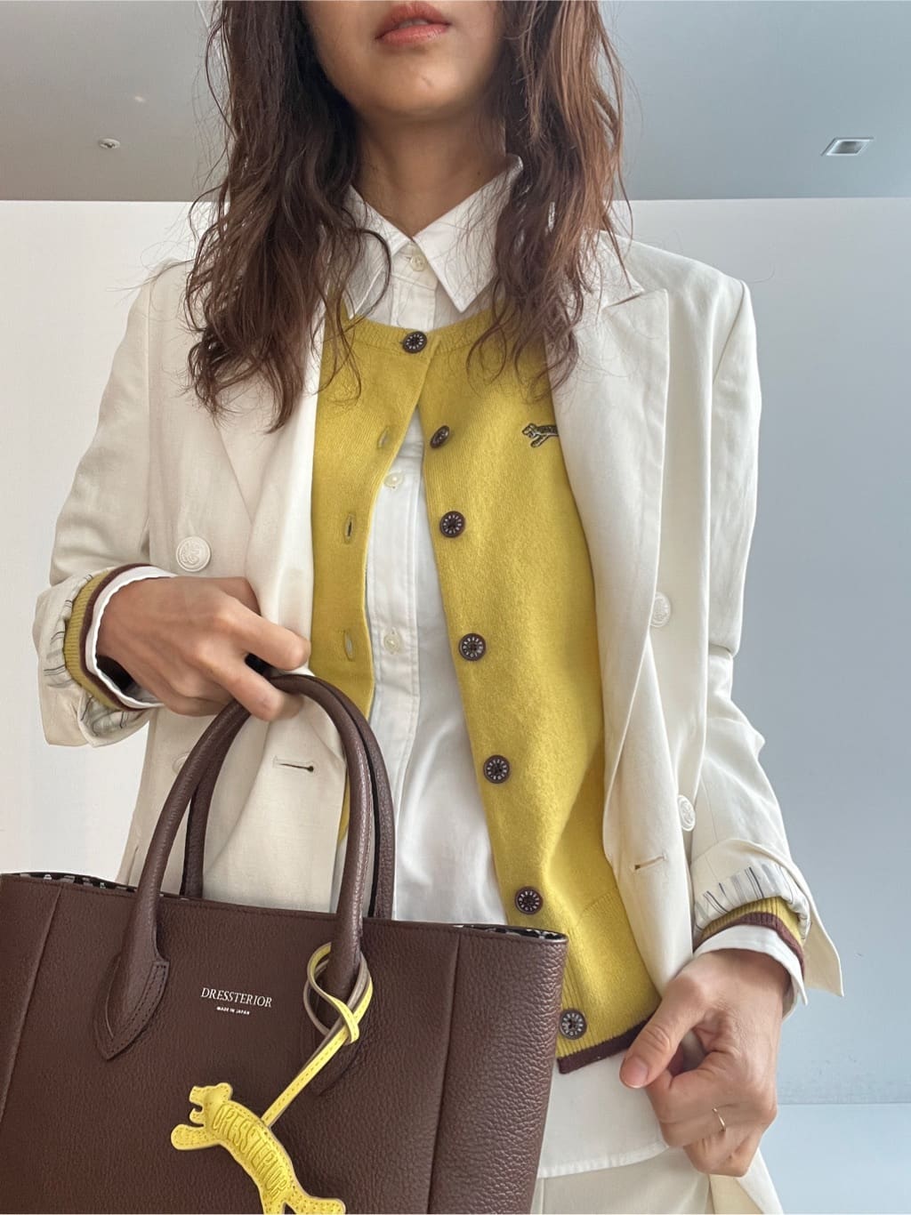 misaさんの「DRESSTERIOR｜【セットアップ可】リネンブレンドダブルブレストジャケット」を使ったコーディネート