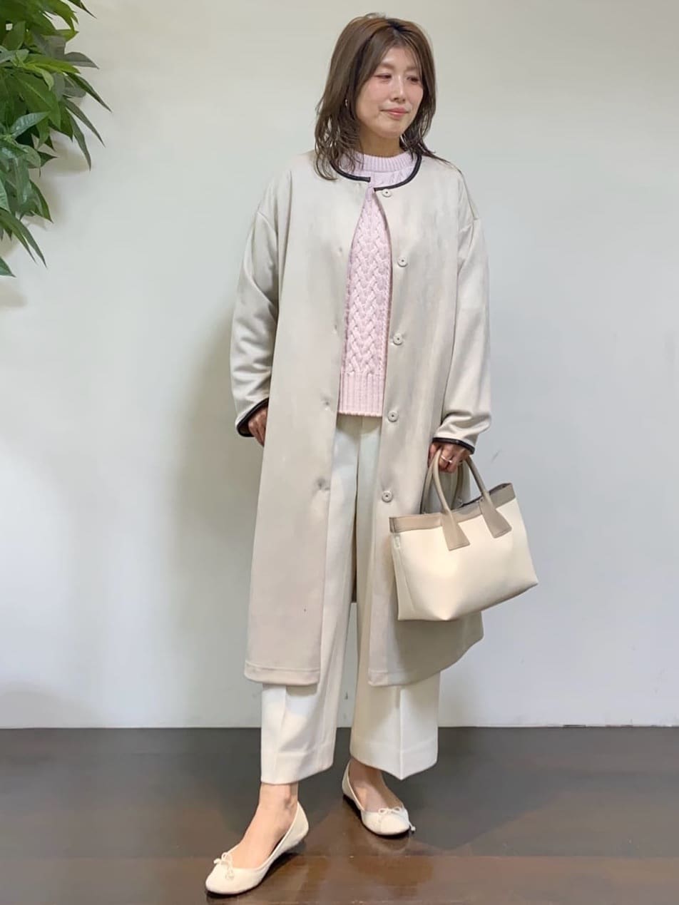 tomoさんの「UNTITLED｜【洗える】スポンディッシュ ケーブル柄ニット」を使ったコーディネート