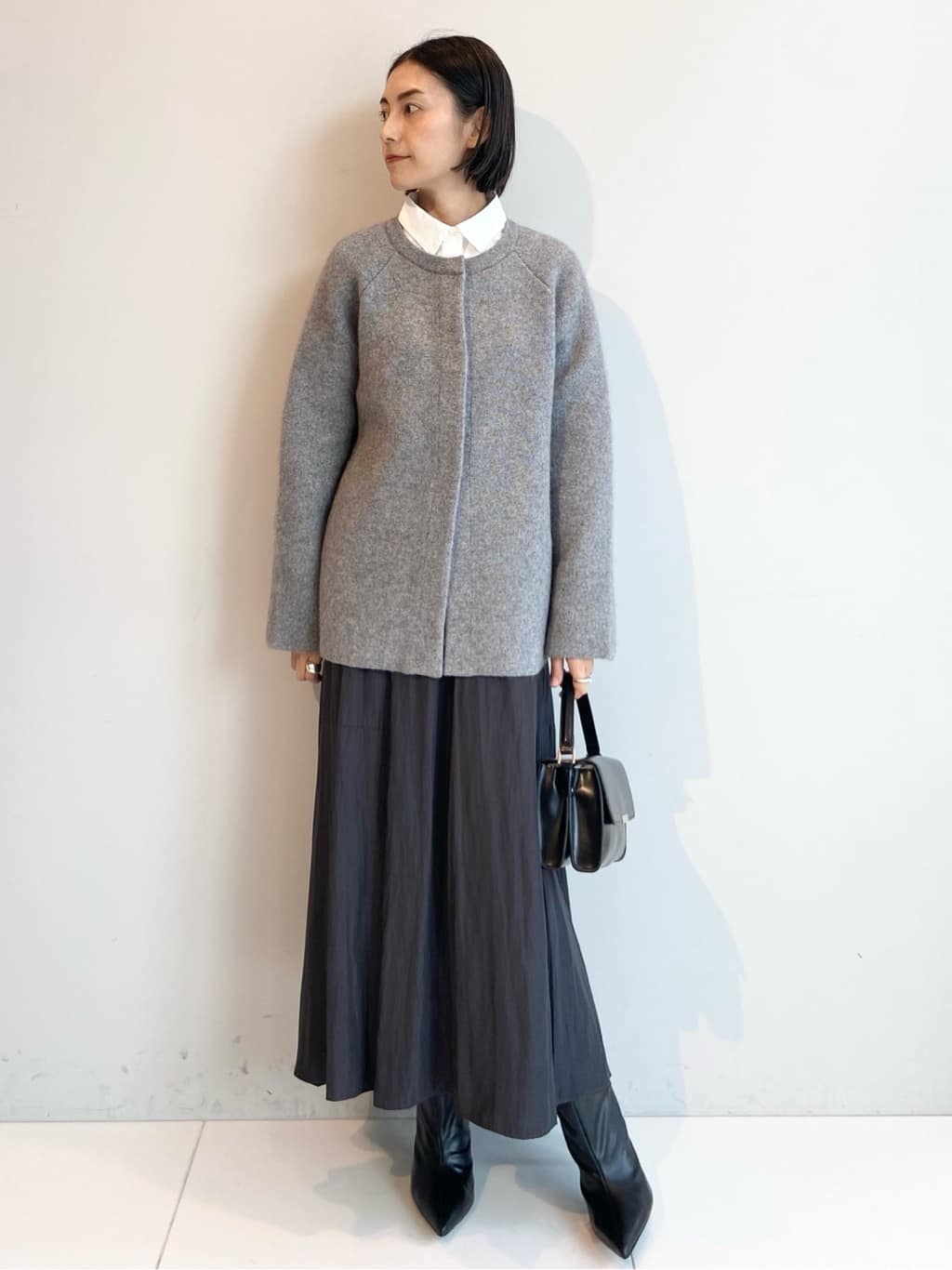 AYAさんの「UNTITLED｜【軽アウター/ミドル丈】ウールニットコーディガン」を使ったコーディネート