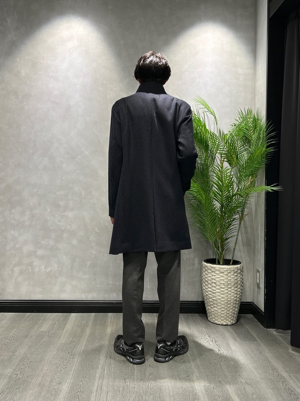 ruiさんの「TAKEO KIKUCHI｜【ウールカシミヤブレンド】ビーバー調 スタンドカラー コート」を使ったコーディネート