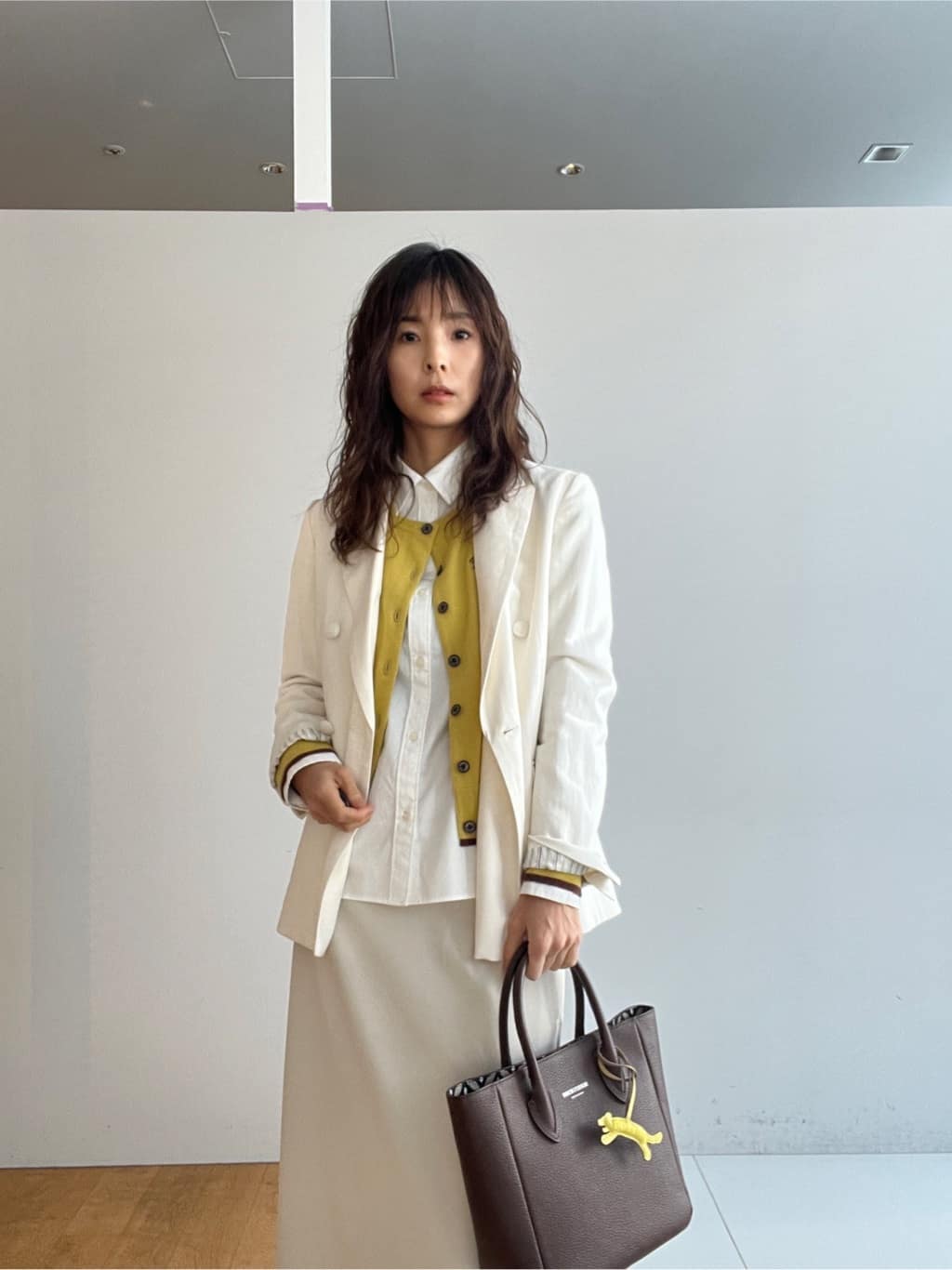 misaさんの「DRESSTERIOR｜【セットアップ可】リネンブレンドダブルブレストジャケット」を使ったコーディネート