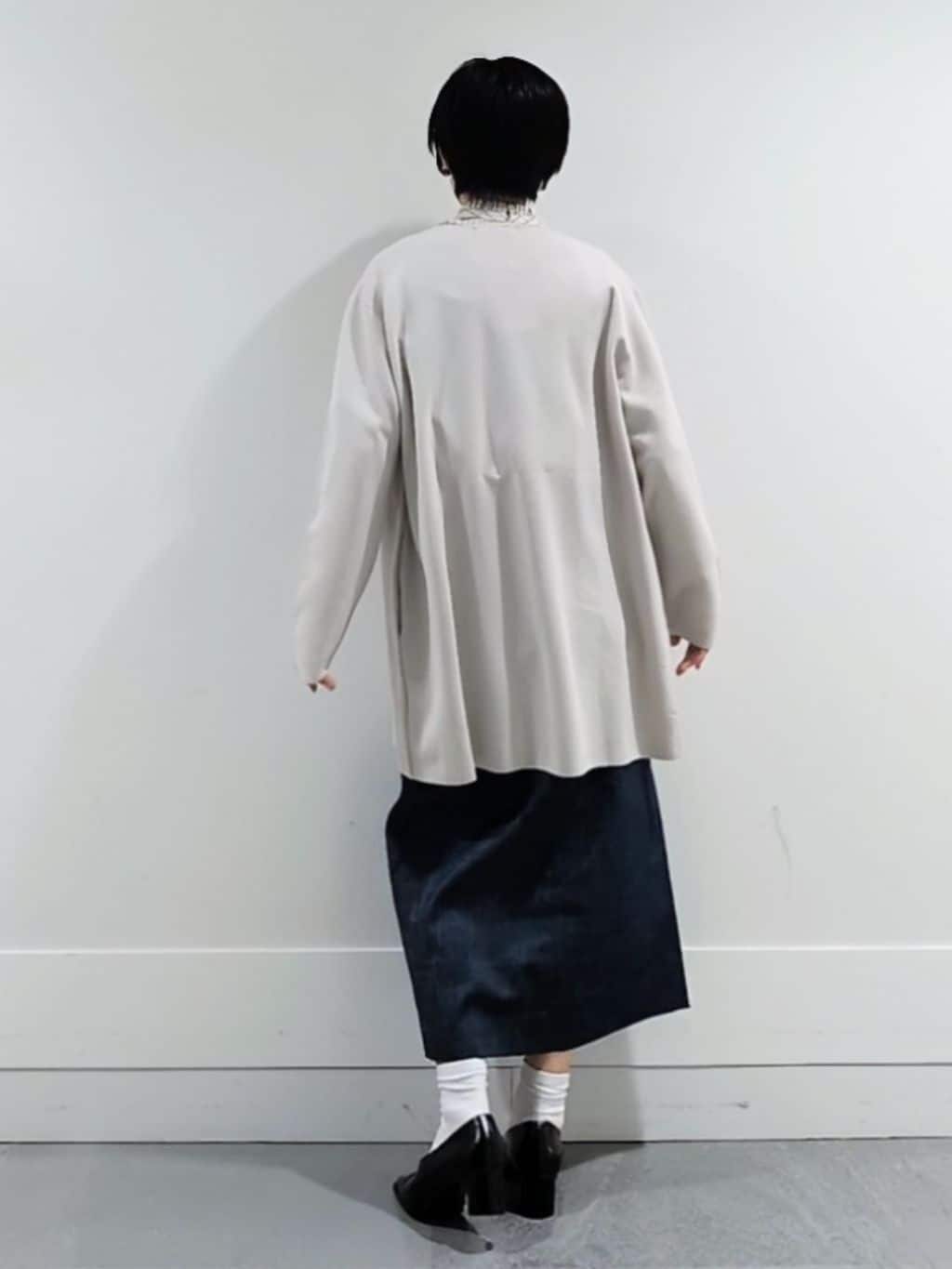 ミズタさんの「UNTITLED｜【洗える/ボタンなし】ミラノリブカーディガン」を使ったコーディネート