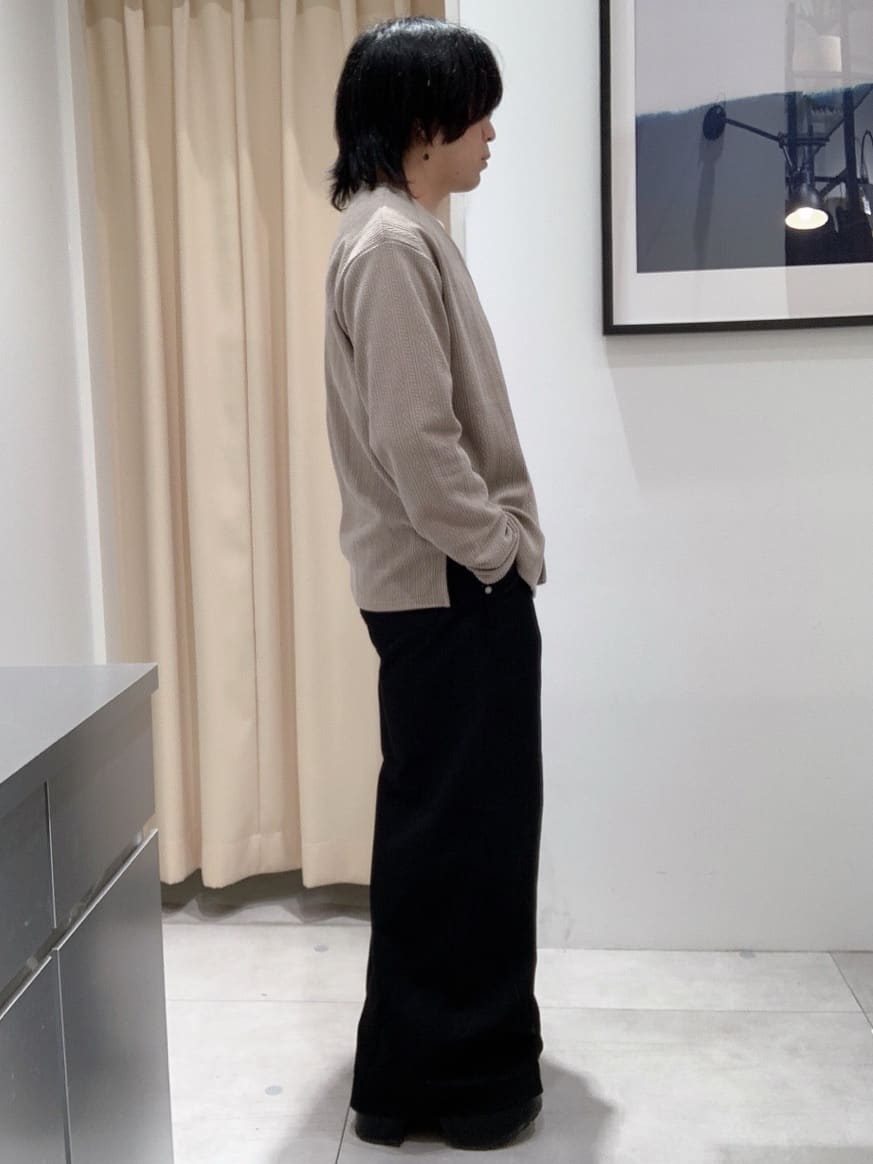坂。さんの「THE SHOP TK｜【セットでお買い得！】モールニットカーディガン＋長袖Tシャツ　洗濯機OK/吸水速乾・毛玉になりにくい」を使ったコーディネート