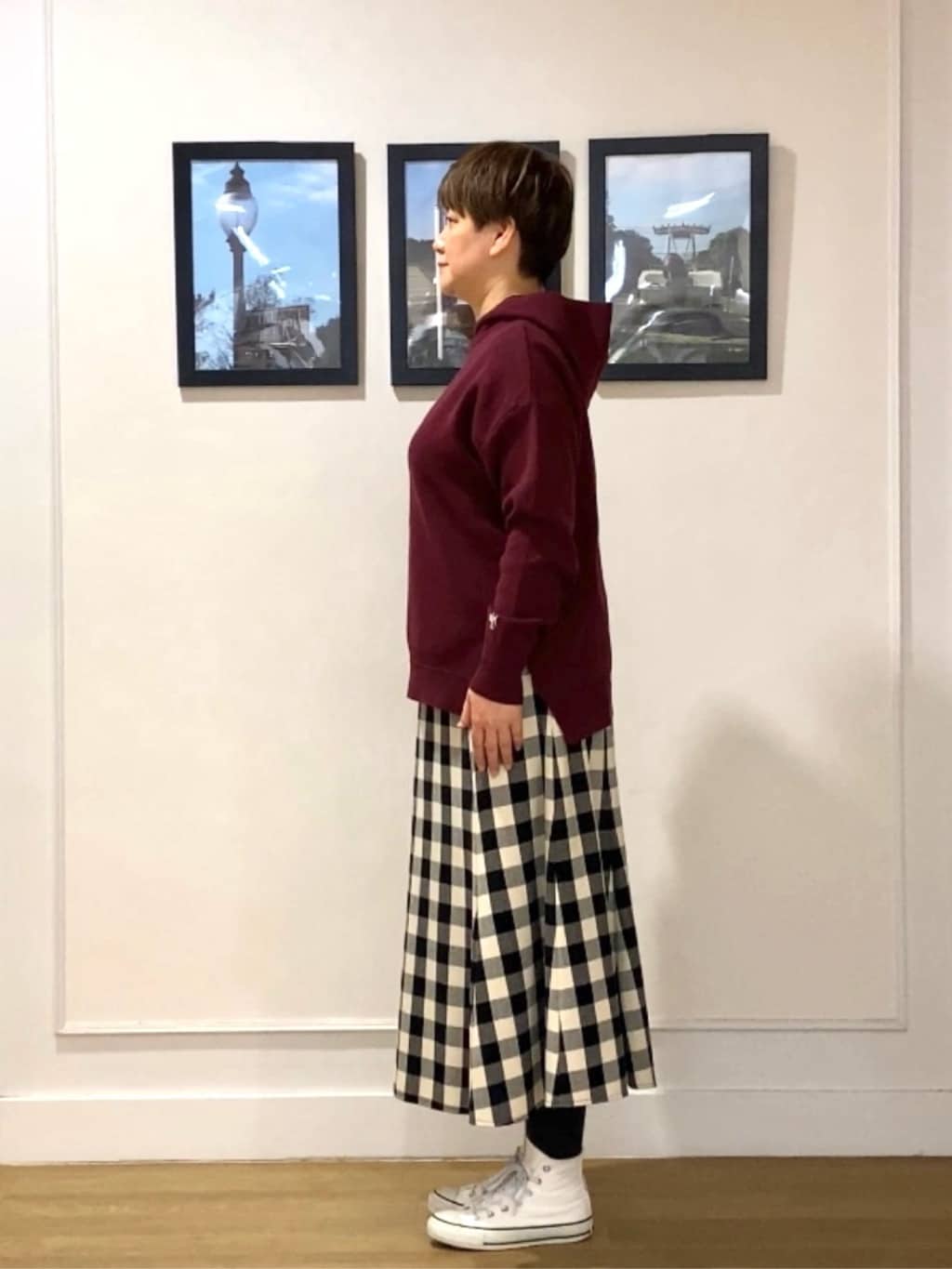 Hiroさんの「Dessin｜【洗える／体型カバー】ちょうどいいニットパーカ」を使ったコーディネート