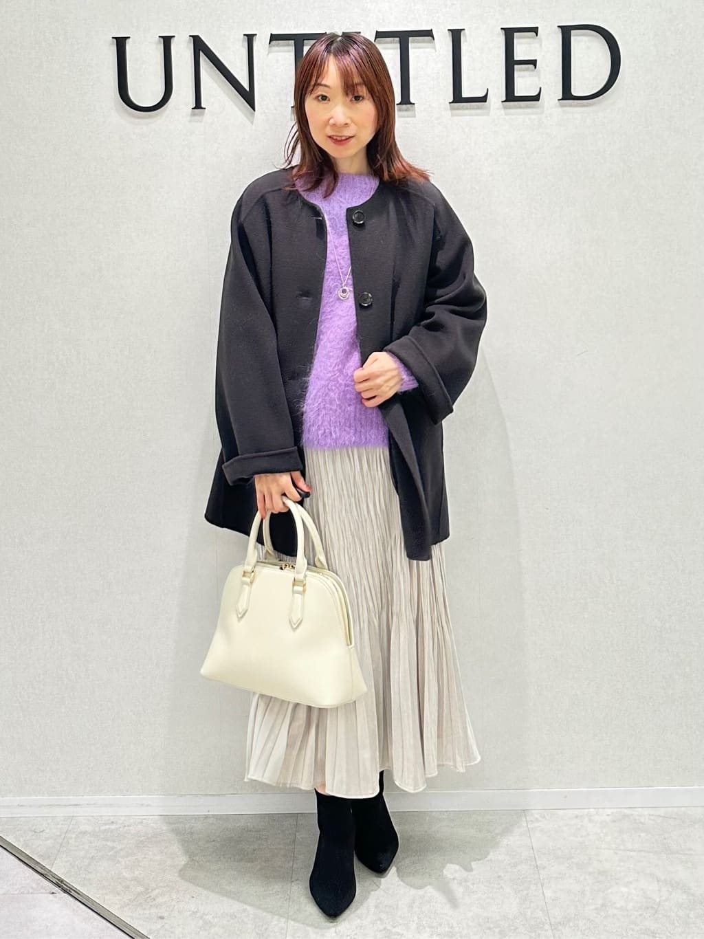 Miwaさんの「UNTITLED｜【ミディ丈/軽やか】セミラグランリバー コート」を使ったコーディネート
