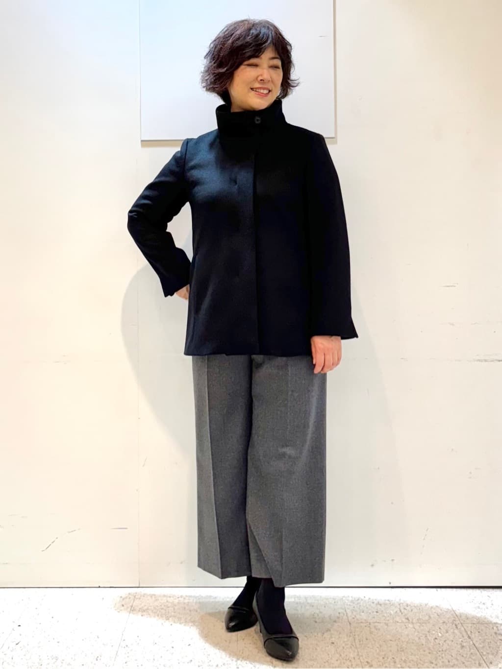 ヤスコさんの「Reflect｜アーガイル柄ハイネックニット」を使ったコーディネート