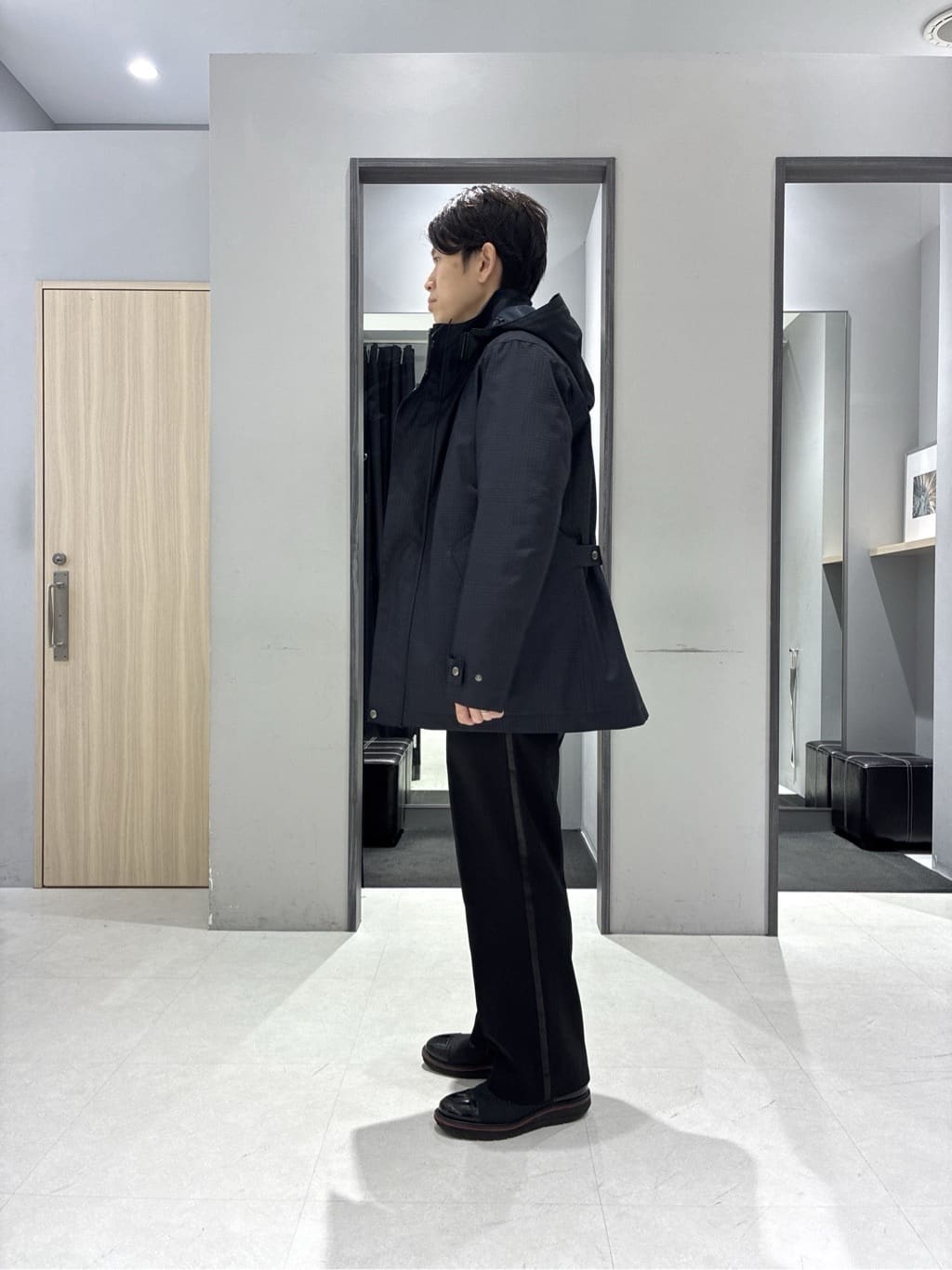 わいずみさんの「TAKEO KIKUCHI｜【Made in JAPAN】ビッグチェック＆スライドパズル柄 ニット」を使ったコーディネート