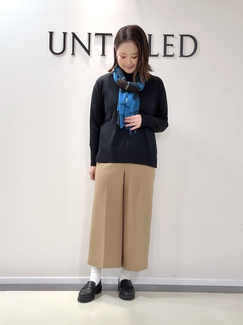 YUIさんの「UNTITLED｜【エレガント／ミディアウター】ミックスヘリンボンコート」を使ったコーディネート