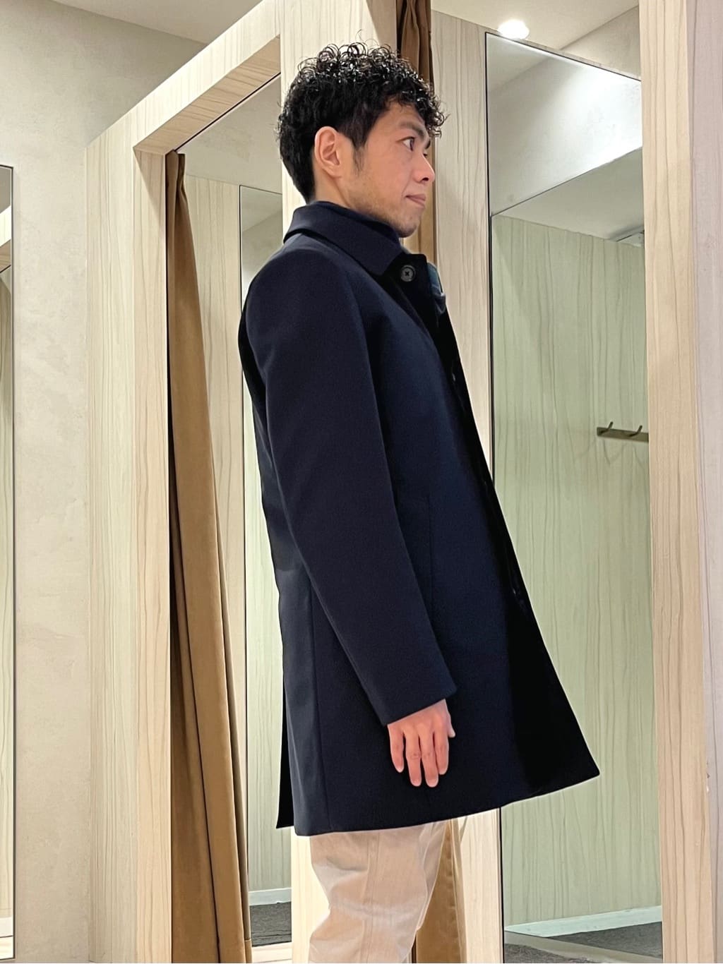 URAさんの「TAKEO KIKUCHI｜【ダウンライナー付き】メランジ ステンカラー コート」を使ったコーディネート