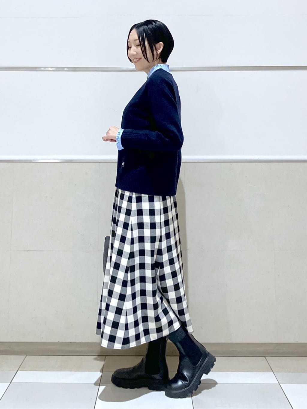 eriko さんの「Dessin｜【撥水・2WAY】ミュラーダウンコートミドル丈」を使ったコーディネート