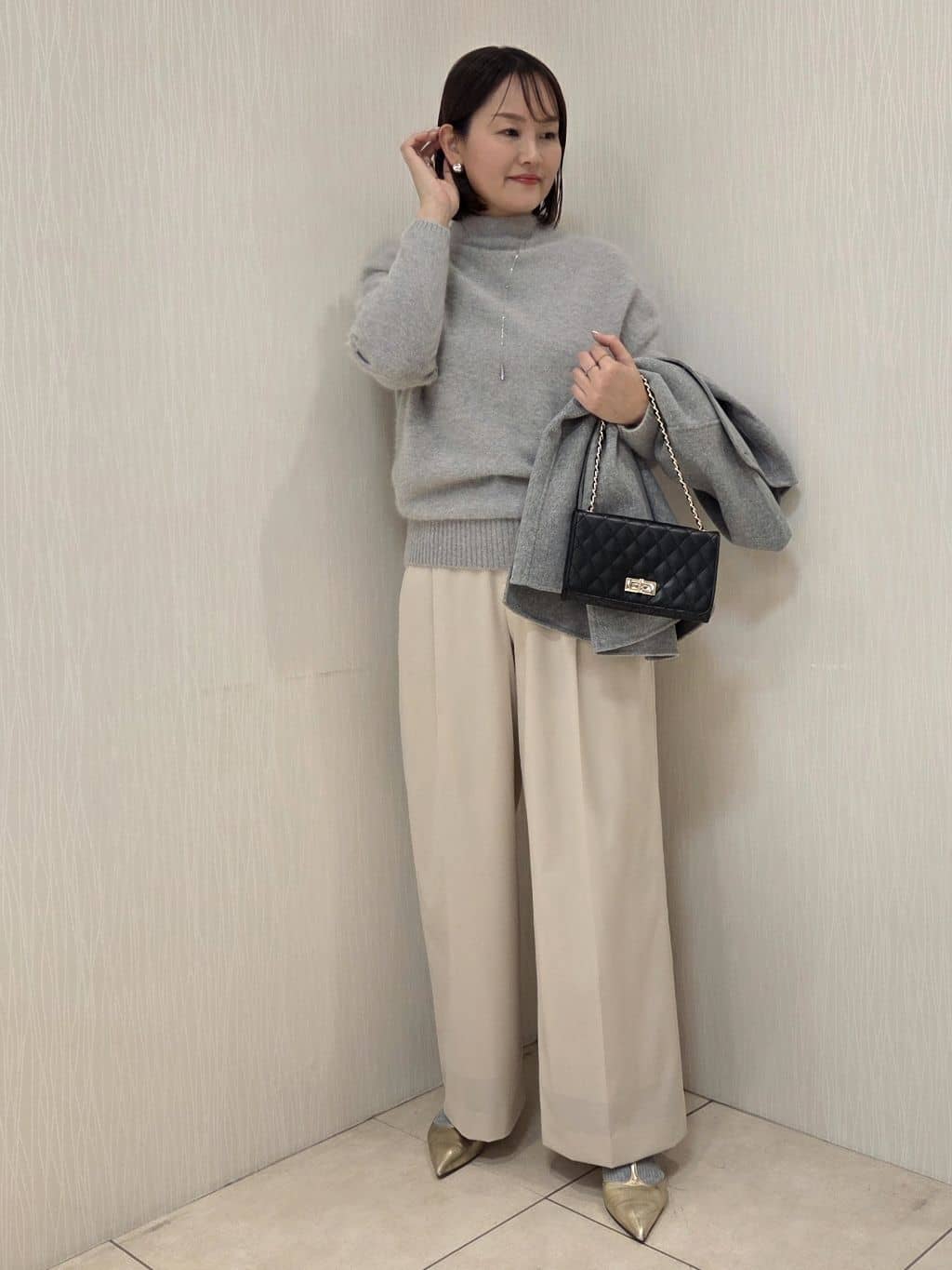 naokoさんの「UNTITLED｜【ミディ丈/軽やか】セミラグランリバー コート」を使ったコーディネート