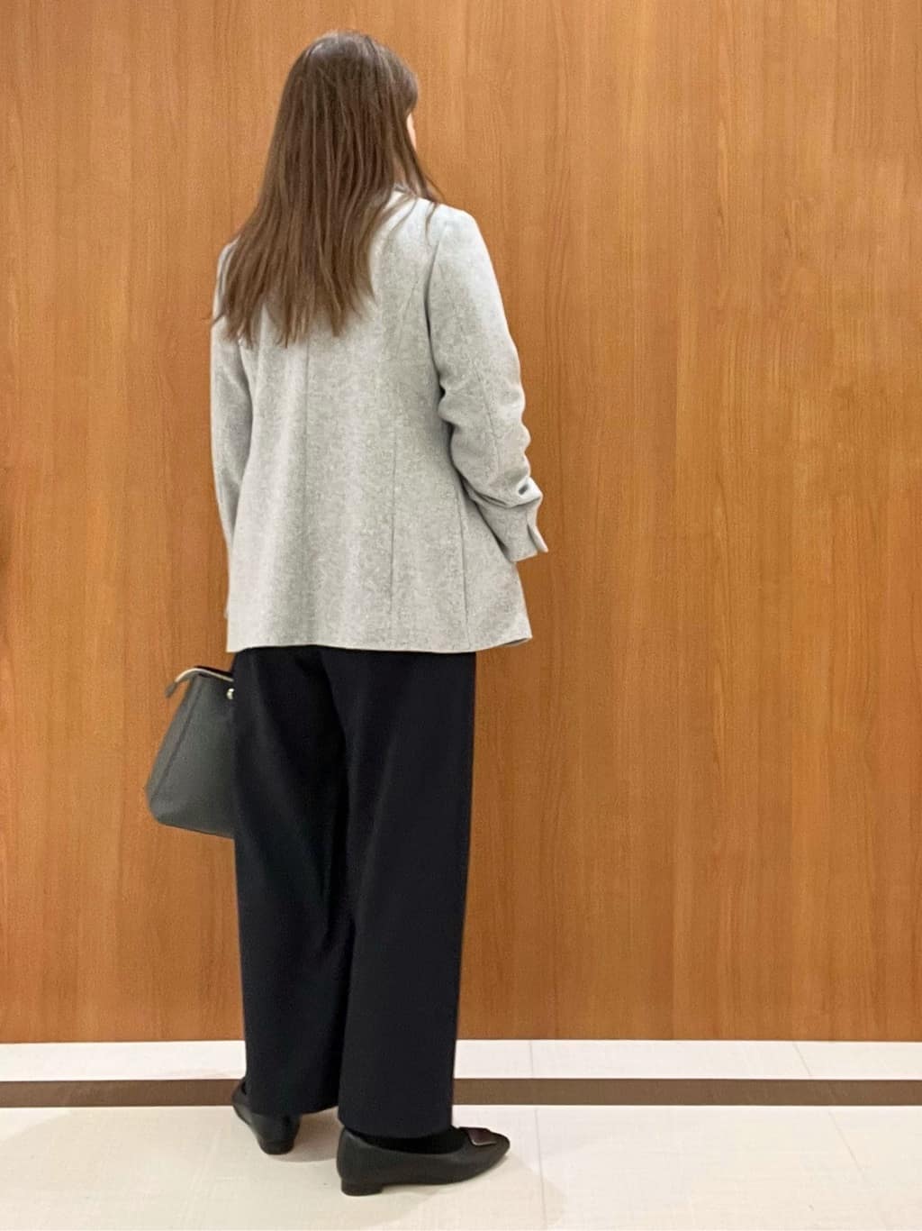 Hiroさんの「Reflect｜【SS-4Lサイズ／衿が顔に当たらない◎】スタンドネックミドルコート」を使ったコーディネート