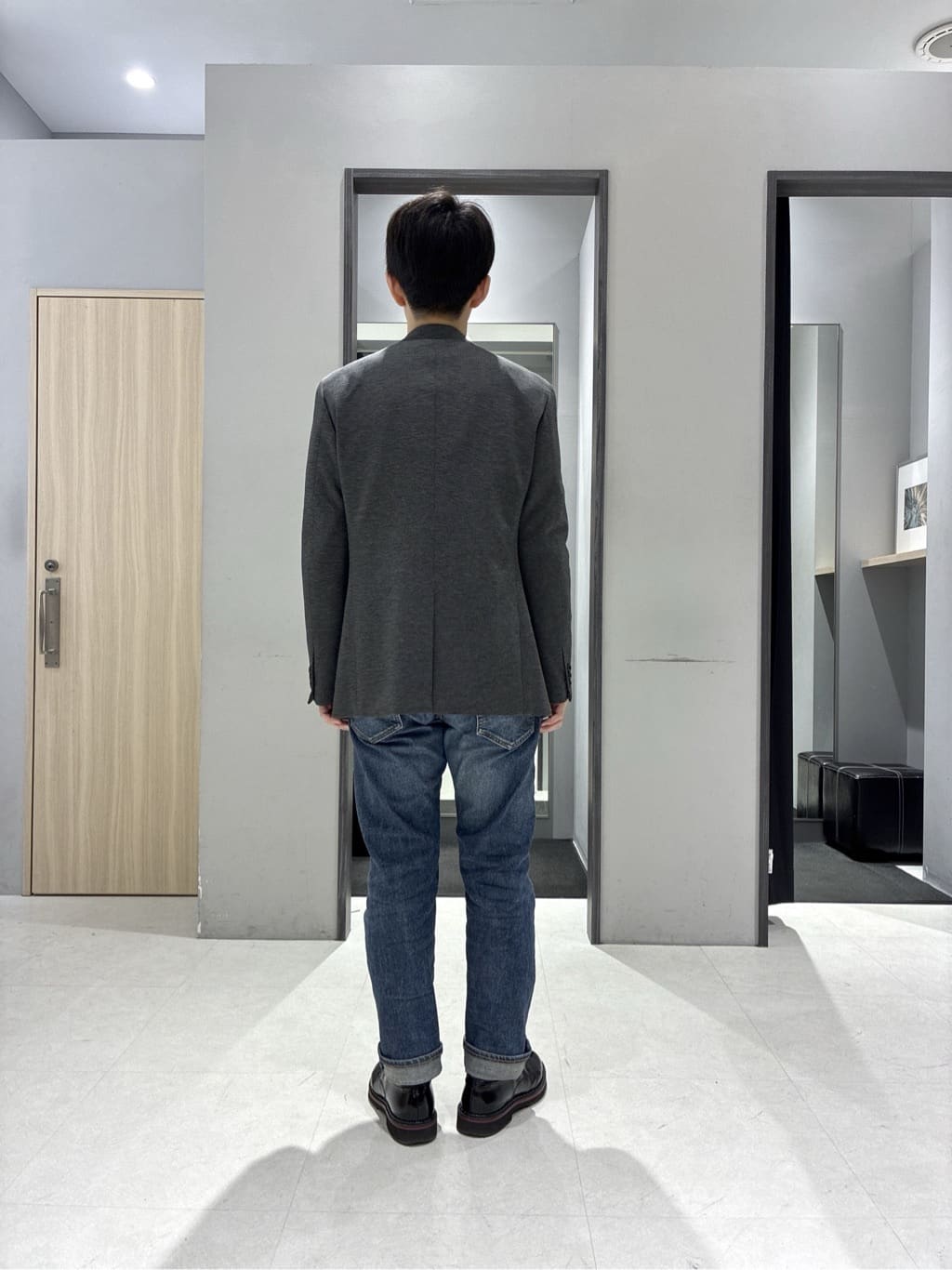 わいずみさんの「TAKEO KIKUCHI｜【None Of Stress】アクティブジャージ 千鳥 ジャケット」を使ったコーディネート