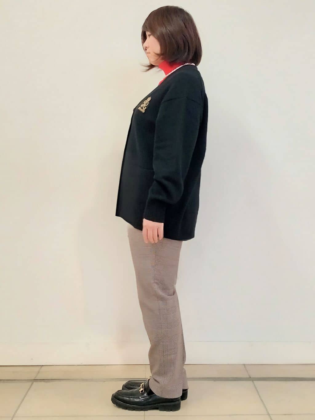 emiさんの「DRESSTERIOR｜レタードニットカーディガン」を使ったコーディネート