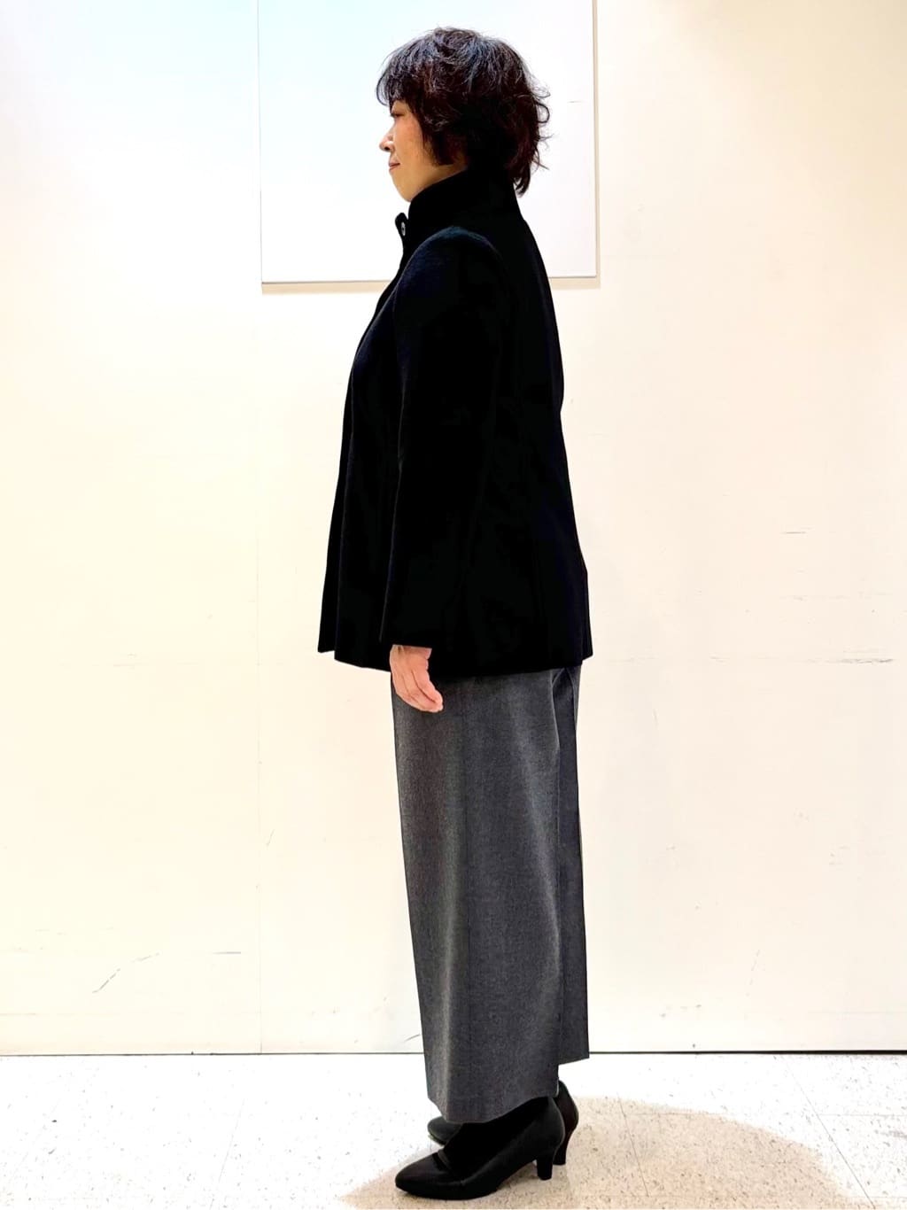 ヤスコさんの「Reflect｜アーガイル柄ハイネックニット」を使ったコーディネート
