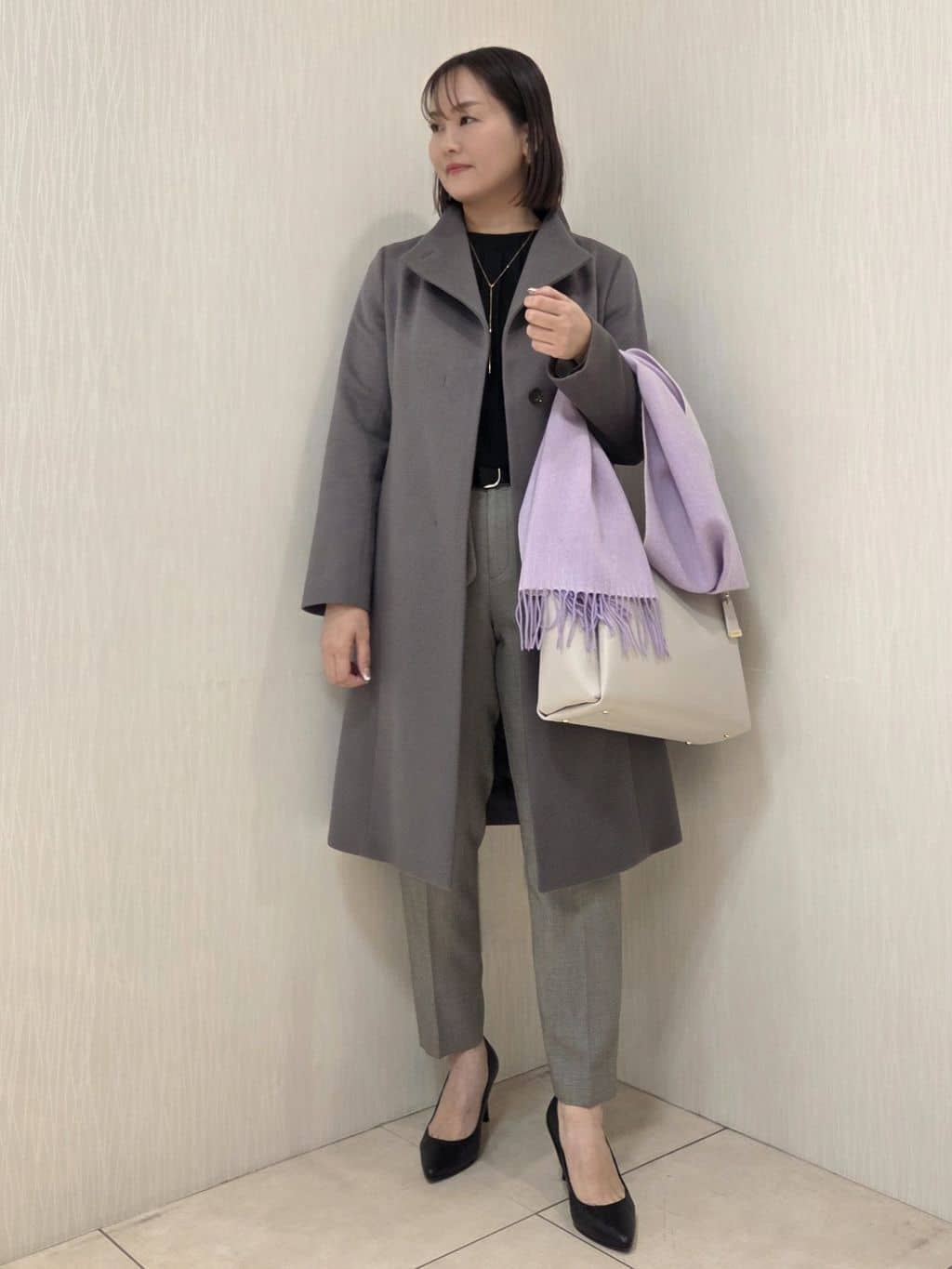naokoさんの「UNTITLED｜【洗える/お仕事スーツ】ドライメランジ カラーレスジャケット」を使ったコーディネート