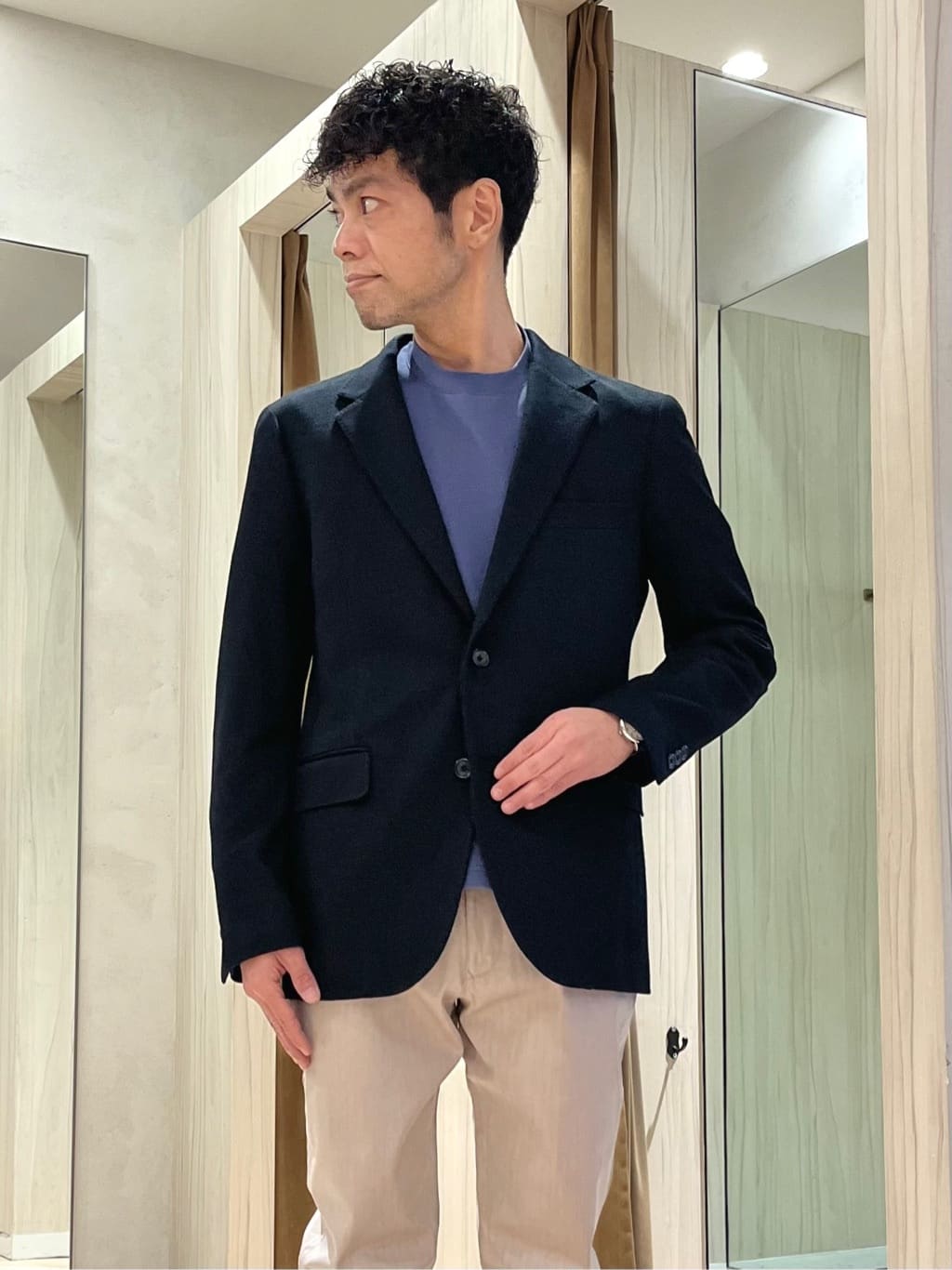 URAさんの「TAKEO KIKUCHI｜【ダウンライナー付き】メランジ ステンカラー コート」を使ったコーディネート