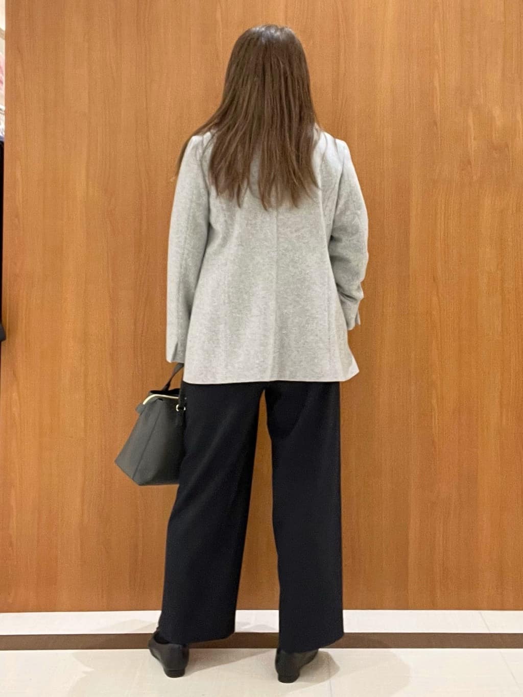 Hiroさんの「Reflect｜【SS-4Lサイズ／衿が顔に当たらない◎】スタンドネックミドルコート」を使ったコーディネート