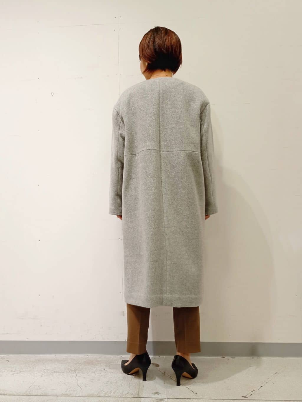 Kさんの「INDIVI｜【軽量／ウール混】ライトフォルム ロングコート」を使ったコーディネート