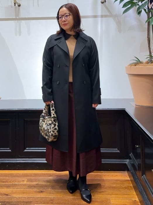 Asamiさんの「DRESSTERIOR｜コンパクトフェイクファーバッグ」を使ったコーディネート