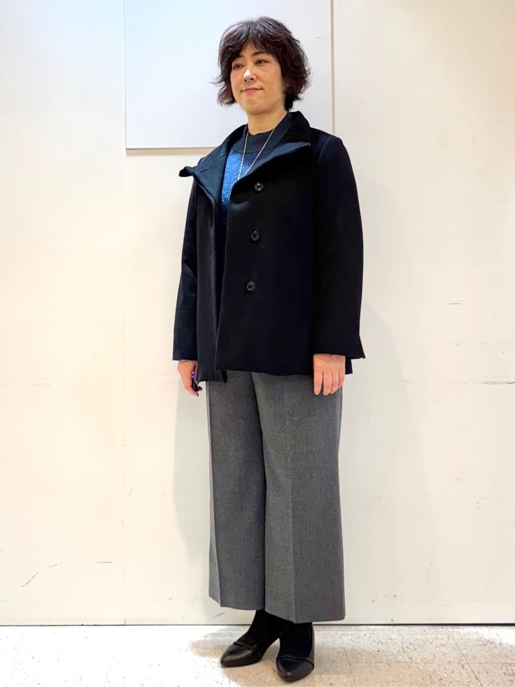 ヤスコさんの「Reflect｜アーガイル柄ハイネックニット」を使ったコーディネート