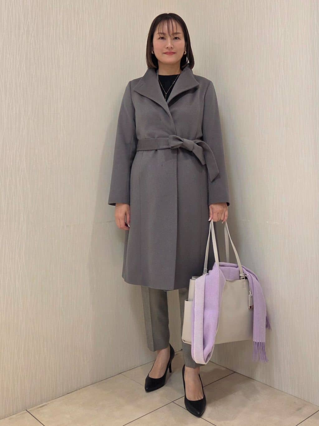 naokoさんの「UNTITLED｜【洗える/お仕事スーツ】ドライメランジ カラーレスジャケット」を使ったコーディネート