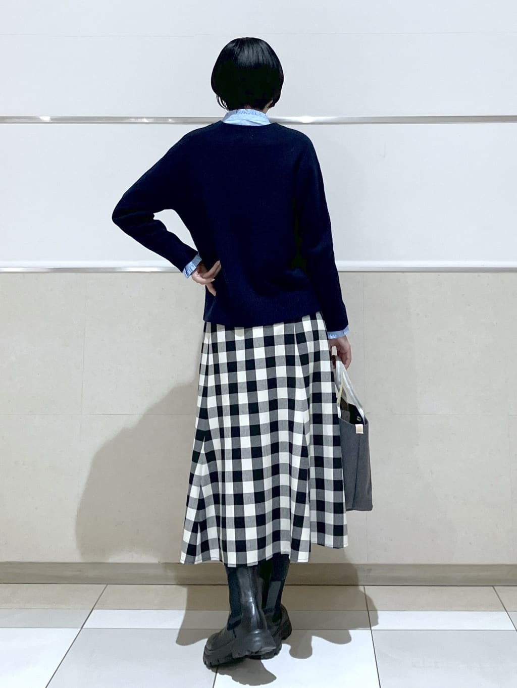 eriko さんの「Dessin｜【撥水・2WAY】ミュラーダウンコートミドル丈」を使ったコーディネート