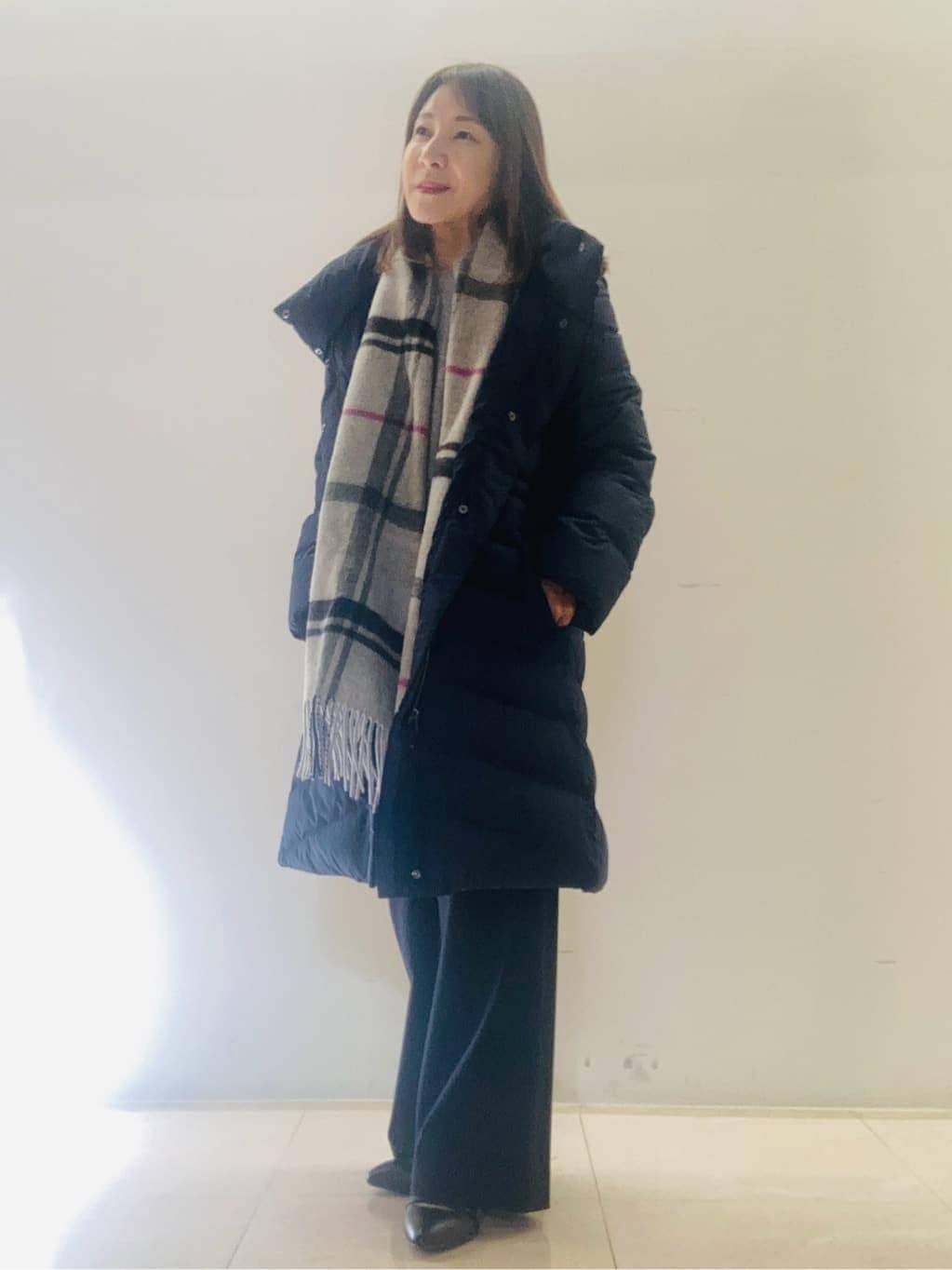 kurodaさんの「Reflect｜【裏起毛／ゆったりシルエット】ストレートワイドパンツ」を使ったコーディネート
