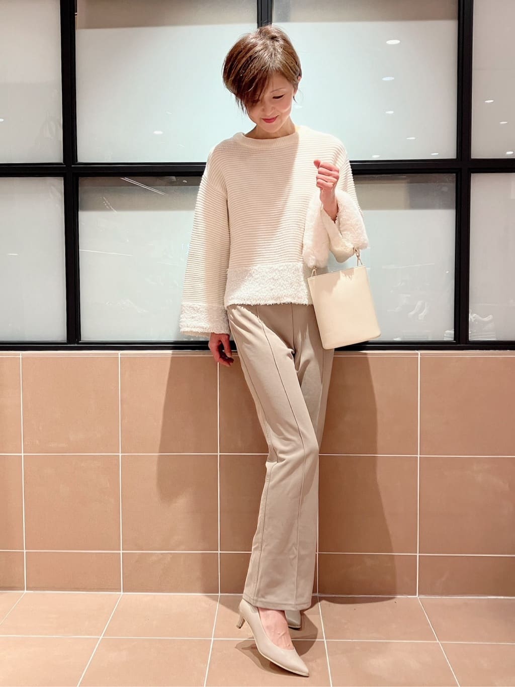 Ｋさんの「ESPERANZA｜◆【晴雨兼用/12時間パンプス】約5.5cm　歩きやすくて疲れにくい」を使ったコーディネート