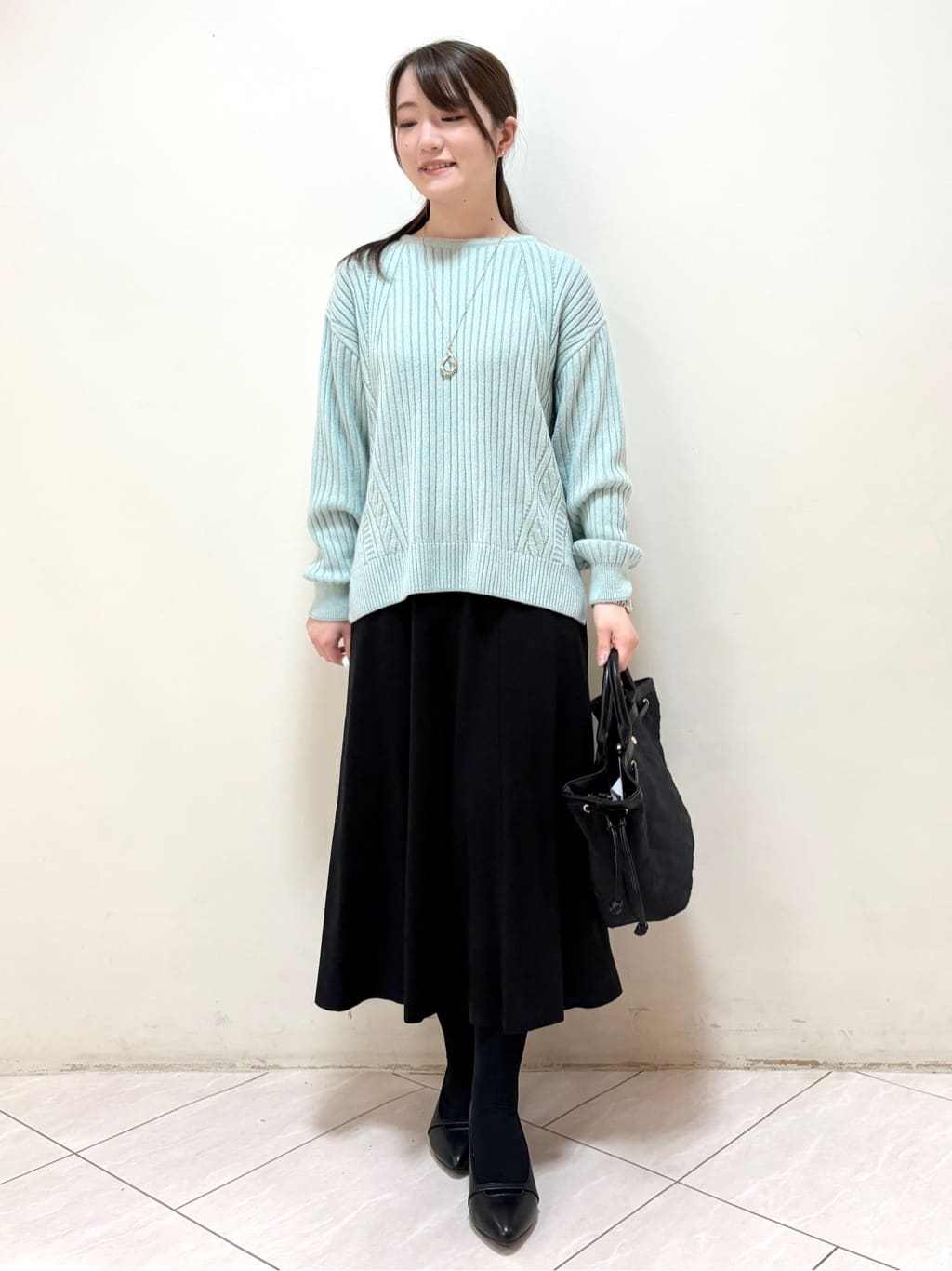 mikiさんの「Reflect｜【ゆったり着られる◎】ワイドリブニットプルオーバー」を使ったコーディネート