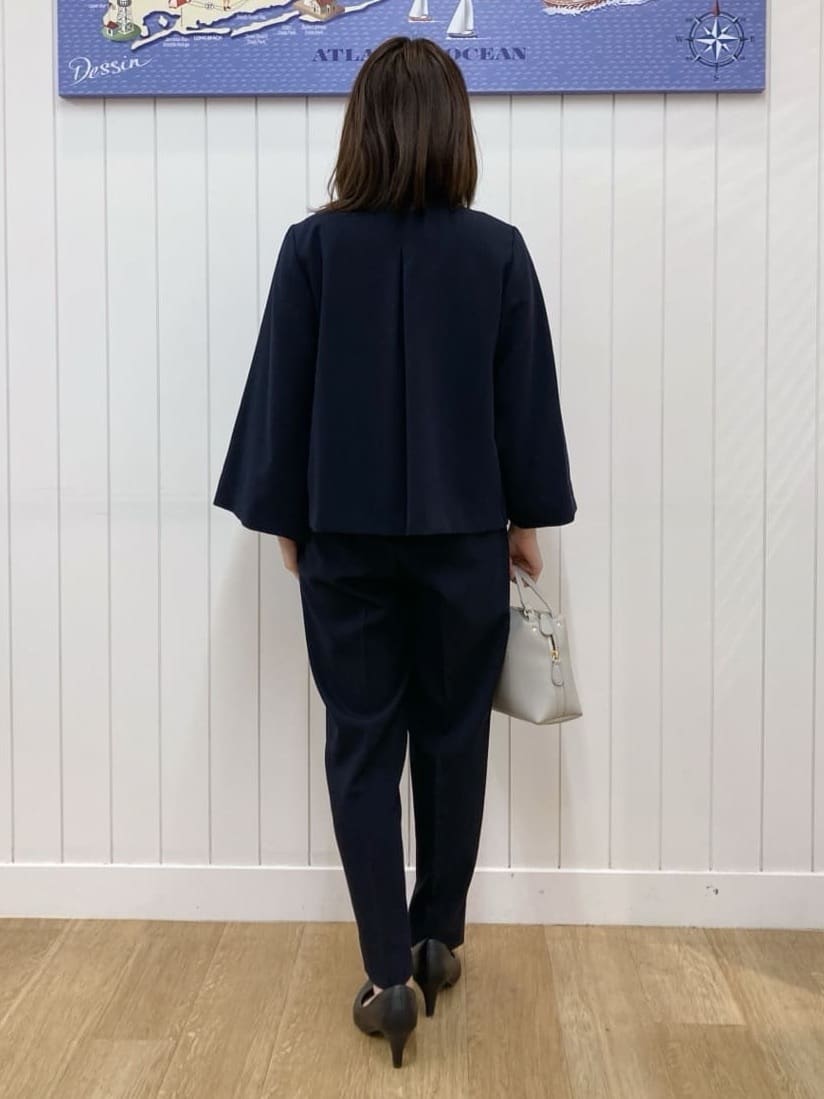 yoshiさんの「Dessin｜【入卒/セレモニー/セットアップ可能】ダブルクロステーパードパンツ」を使ったコーディネート