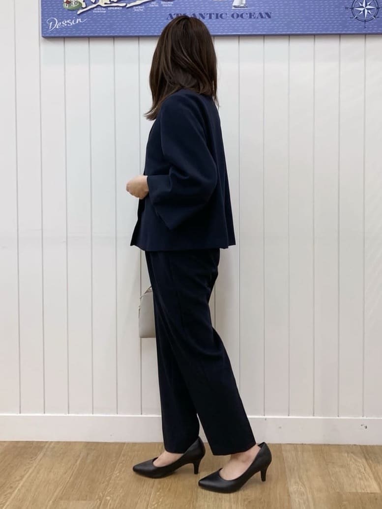 yoshiさんの「Dessin｜【入卒/セレモニー/セットアップ可能】ダブルクロステーパードパンツ」を使ったコーディネート