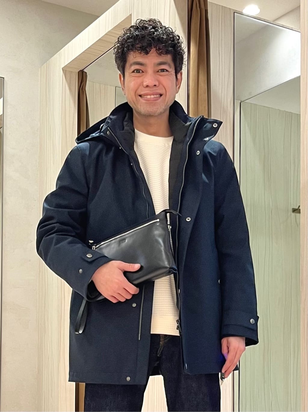 URAさんの「TAKEO KIKUCHI｜【3WAY】ドビー ダウンライナー付ブルゾン」を使ったコーディネート