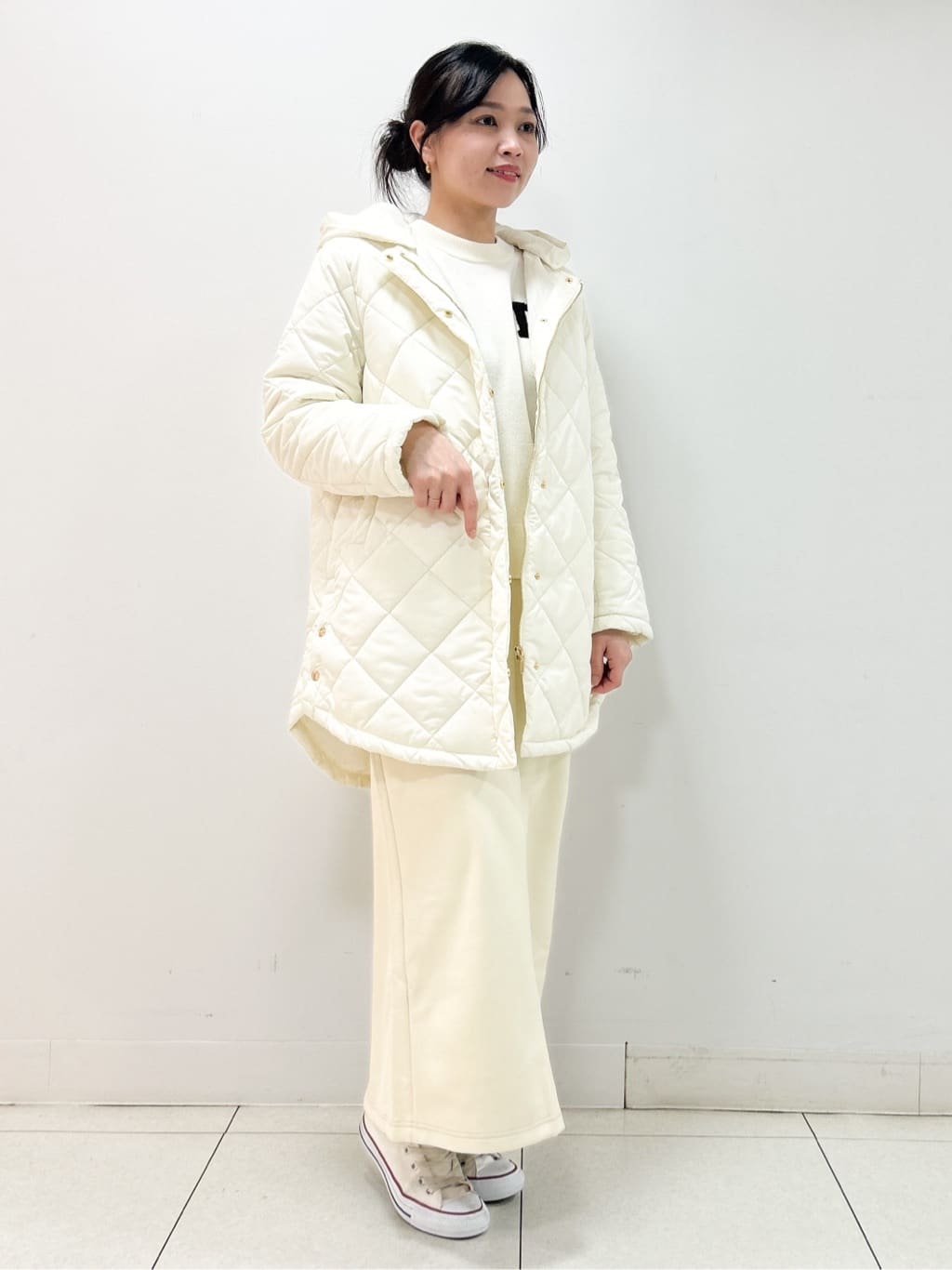 Kaiさんの「Dessin｜【2WAY/洗える】中綿キルトコート」を使ったコーディネート