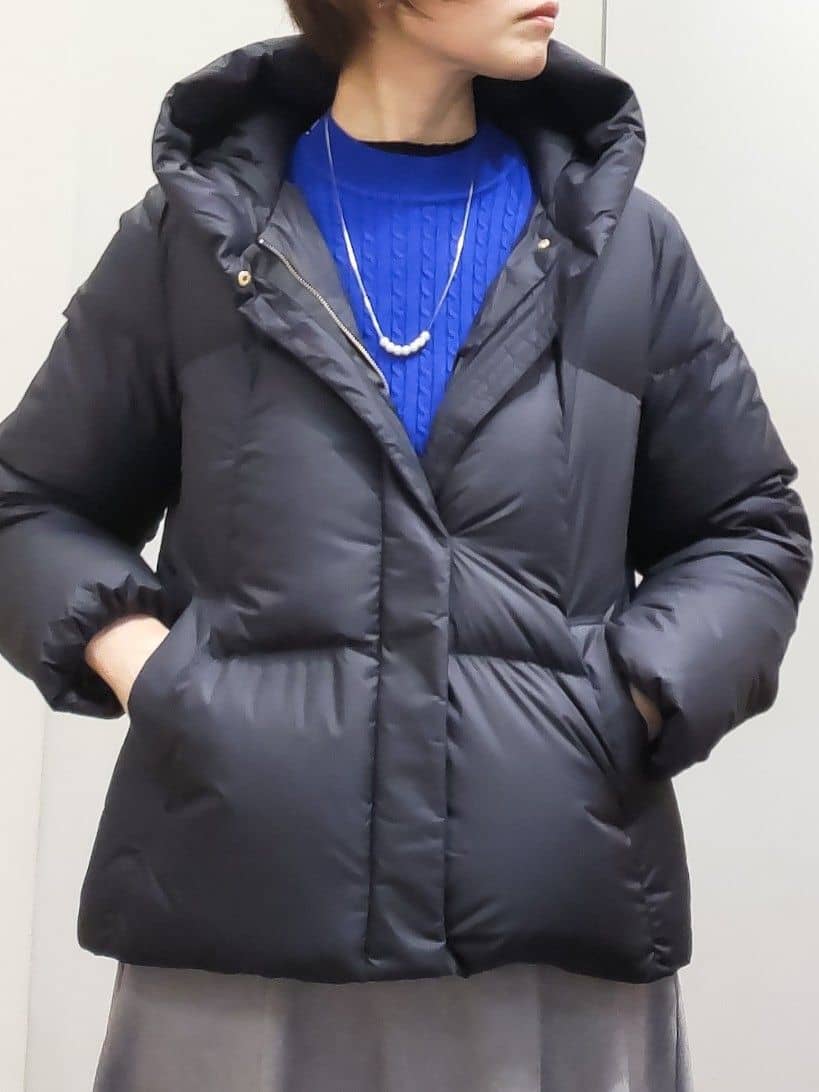 やまちゃんさんの「grove｜【名品アウター／800FP・多機能】つつまれダウンショート」を使ったコーディネート