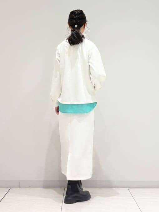 kayoさんの「INDIVI｜【コットン】シャツ切り替えカットソー」を使ったコーディネート