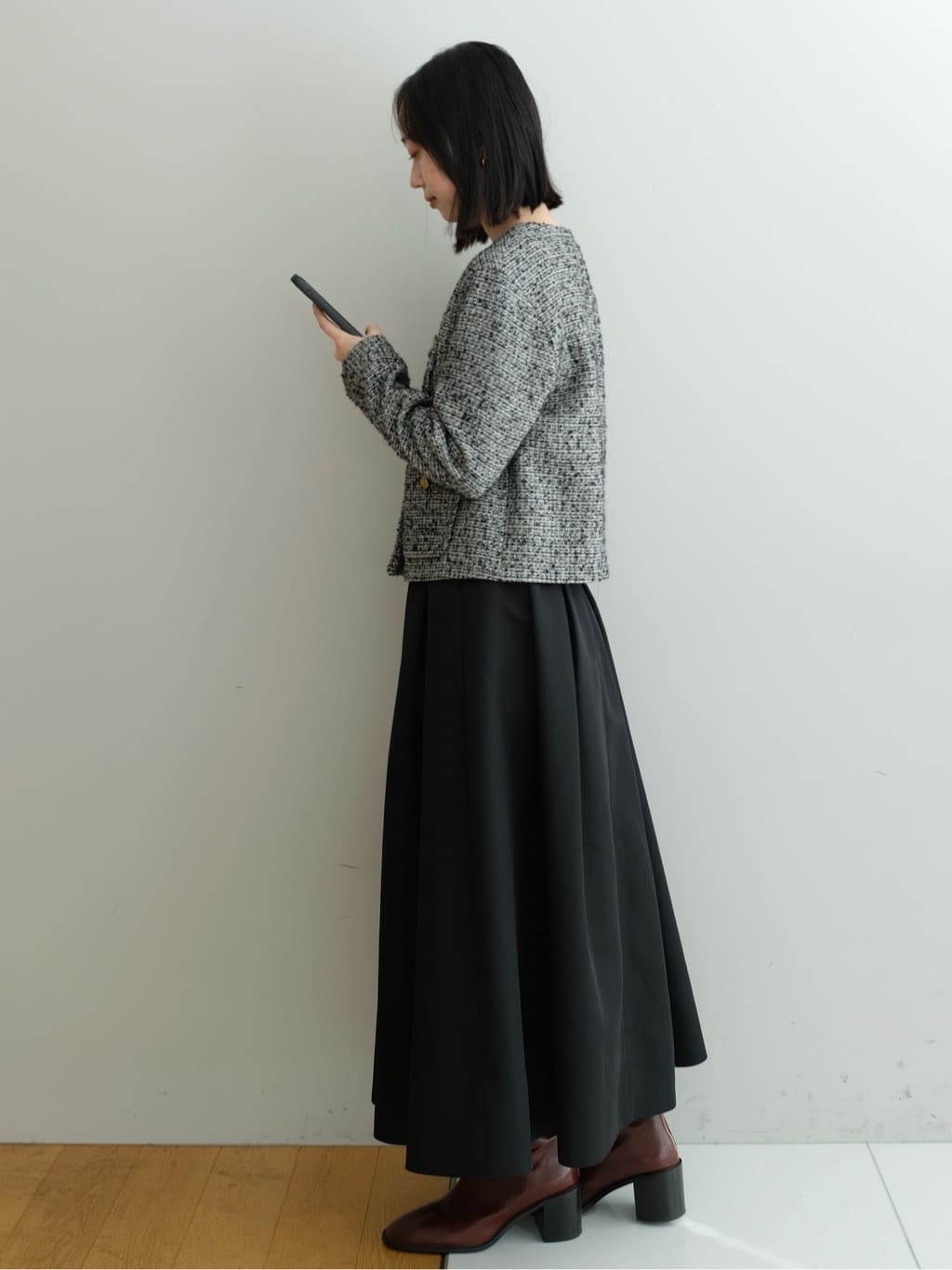 Kishimotoさんの「DRESSTERIOR｜◆ショートブーツ」を使ったコーディネート