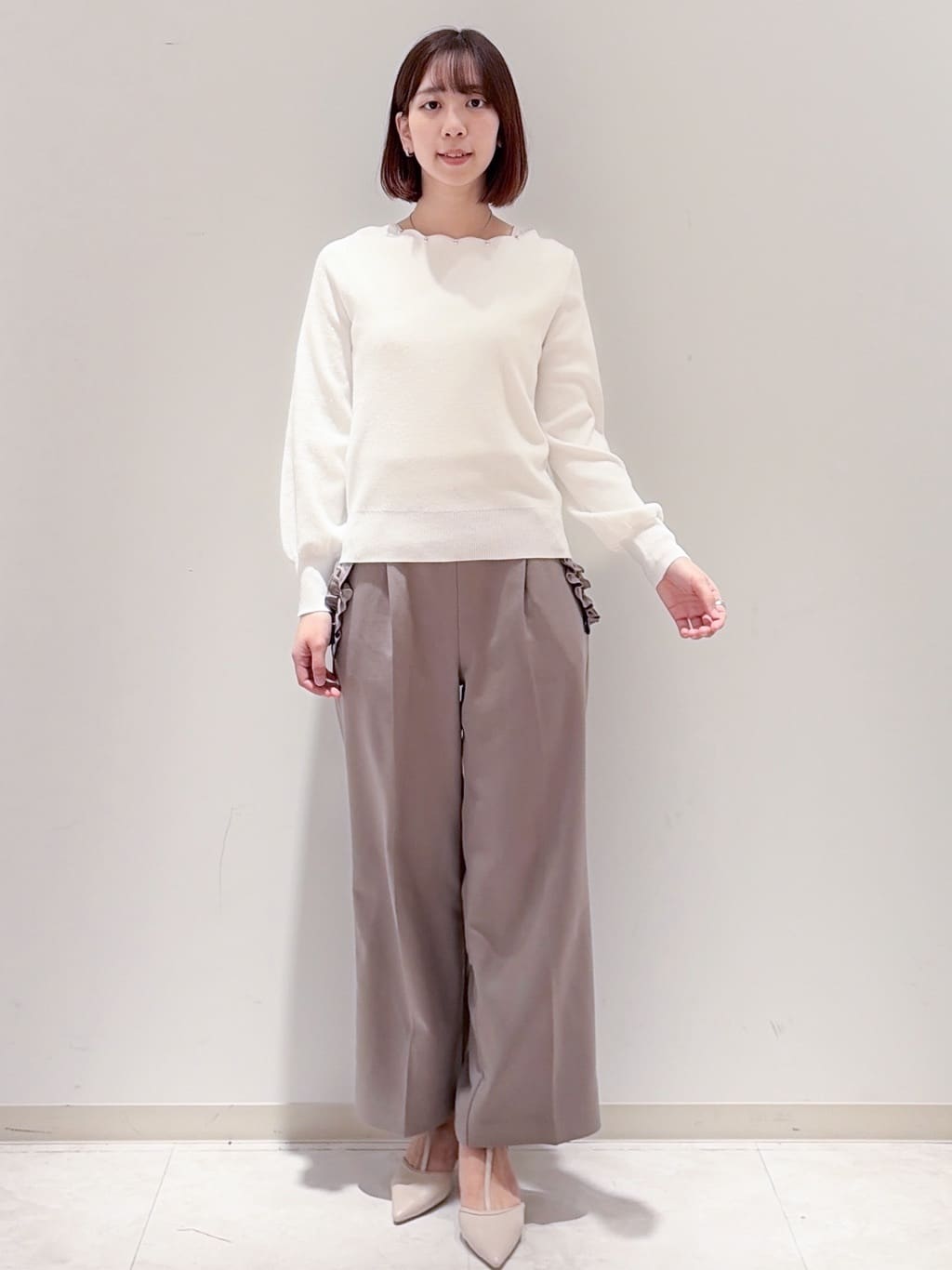 yurinaさんの「index｜チェックジャカードカーディガン【洗濯機OK】」を使ったコーディネート