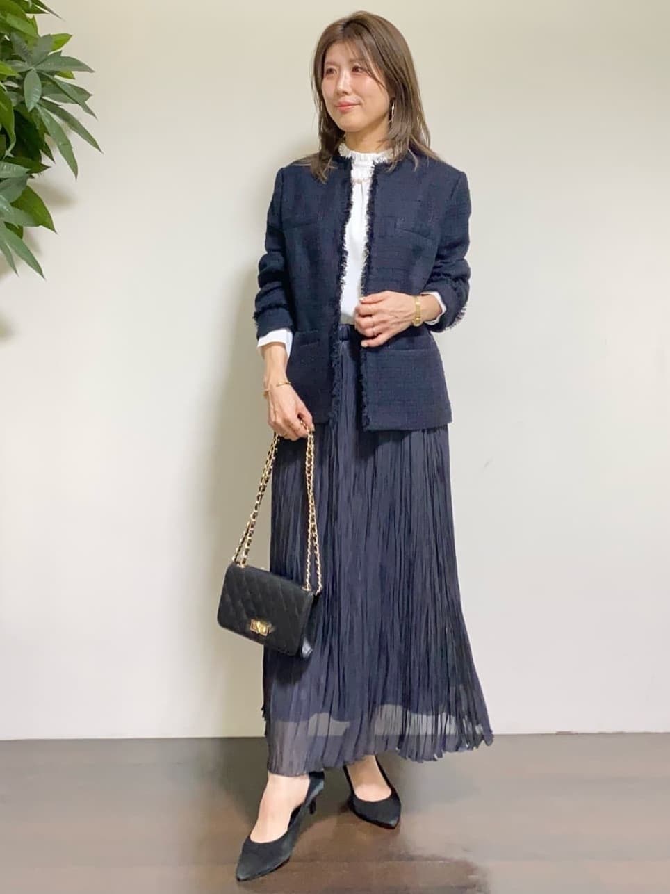 tomoさんの「UNTITLED｜【仕事着/スーツ】ファンシーツイード ジャケット」を使ったコーディネート