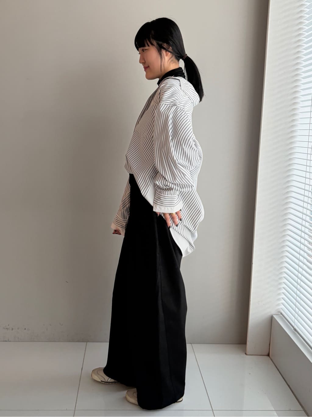 Akutagawaさんの「tk.TAKEO KIKUCHI｜レイヤードストライプシャツ」を使ったコーディネート