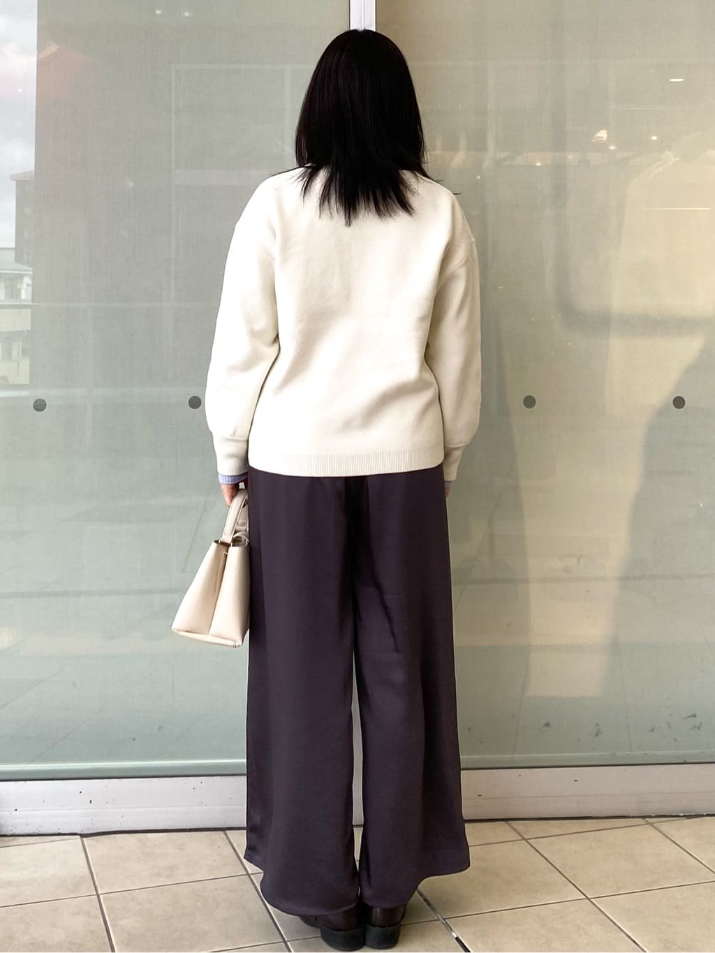 Jeanさんの「OPAQUE.CLIP｜サイド編地切替ニットトップス／セットアップ対応【洗濯機OK】」を使ったコーディネート